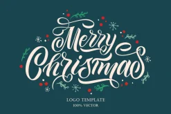Merry Christmas Logo Template
