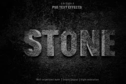 Metal editable text effect bundle