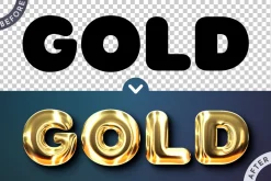 5 Metal Editable Text Effects