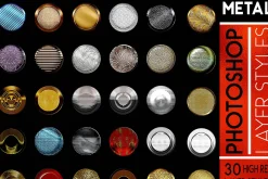 Metal Layer Styles For Photoshop
