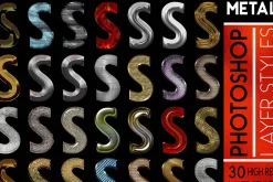 Metal Layer Styles For Photoshop