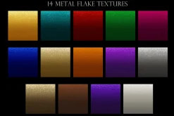 Metallic textures bundle