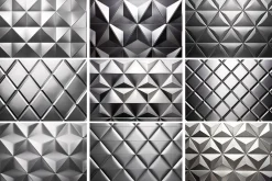 Metallic Polygonal Pattern Backdrop