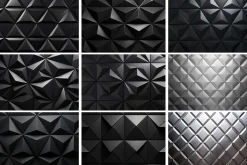 Metallic Polygonal Pattern Backdrop
