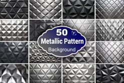 Metallic Polygonal Pattern Backdrop