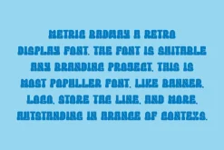Metric Badway - Retro Font