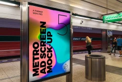 Metro Underground Ad Scr. MockUp Set