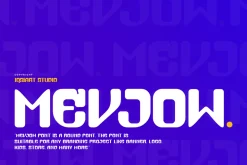 Mevjow - Round Font