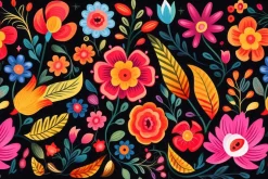 Mexican floral pattern. 25 Bundle
