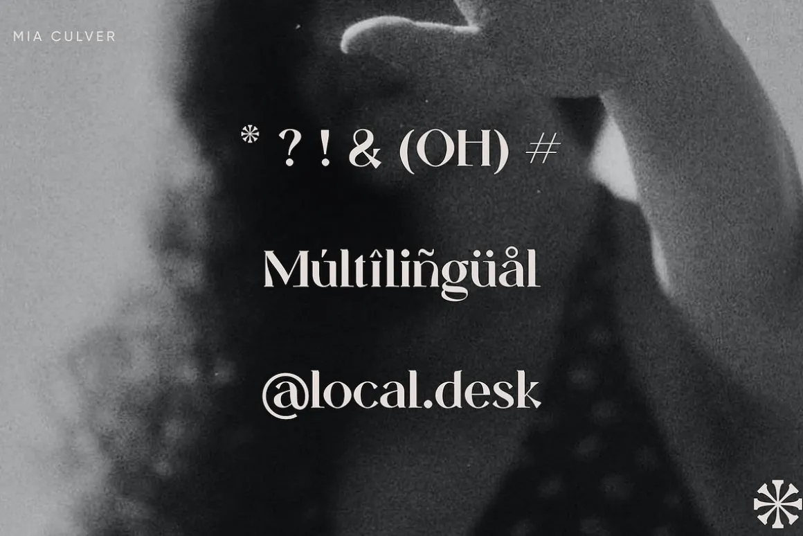 Mia Culver – Cool Display Serif