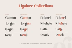 michael - beauty ligature font