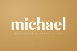 michael - beauty ligature font