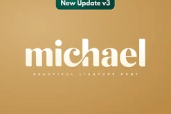 michael - beauty ligature font