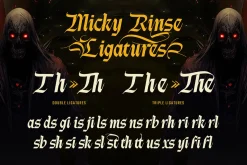 Micky Rinse Typeface