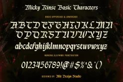 Micky Rinse Typeface