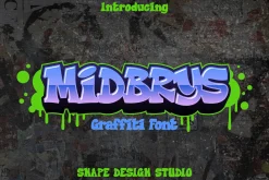 Midbrys - Graffiti Font