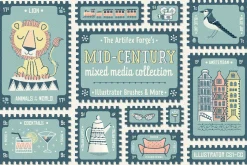Mid-Century Mixed Media Collection