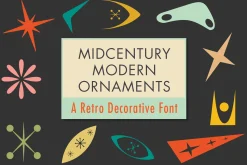 Mid-Century Modern Ornaments Font