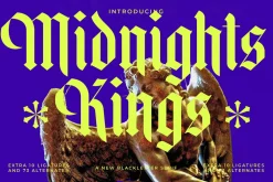 Midnights Kings Blackletter Serif