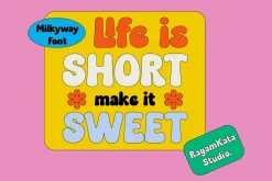 Milkyway - Bubbly Bold Typeface