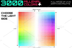 3000 millenial color swatches set