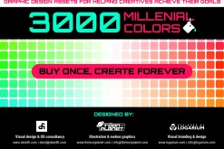 3000 millenial color swatches set