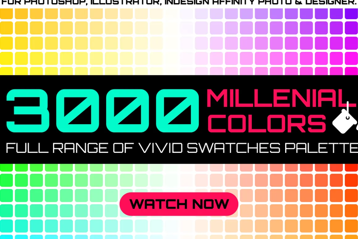 3000 millenial color swatches set