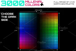 3000 millenial color swatches set