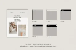 Minimal Website Mockup Scene Creator