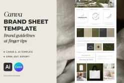 Minimal Brand Guidelines Sheet