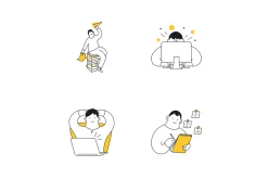 42 Minimal Business Illustrations