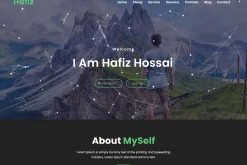 Minimal Dark UI Personal Resume Web