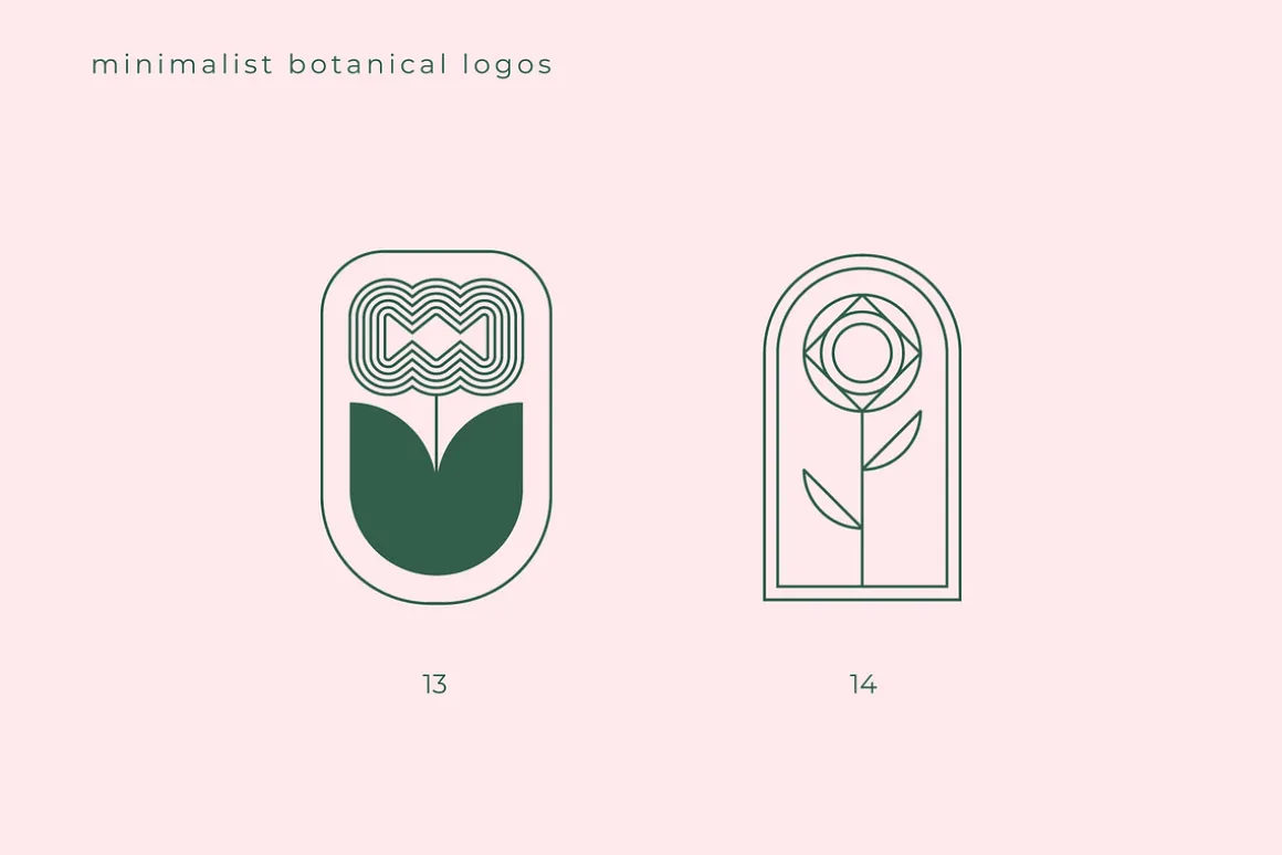 Minimalist Botanical Logos