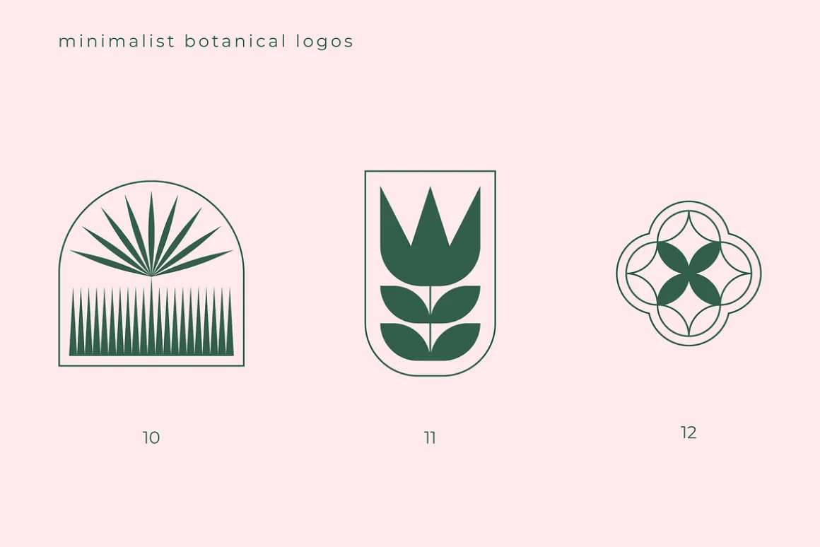 Minimalist Botanical Logos