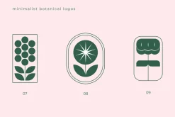 Minimalist Botanical Logos