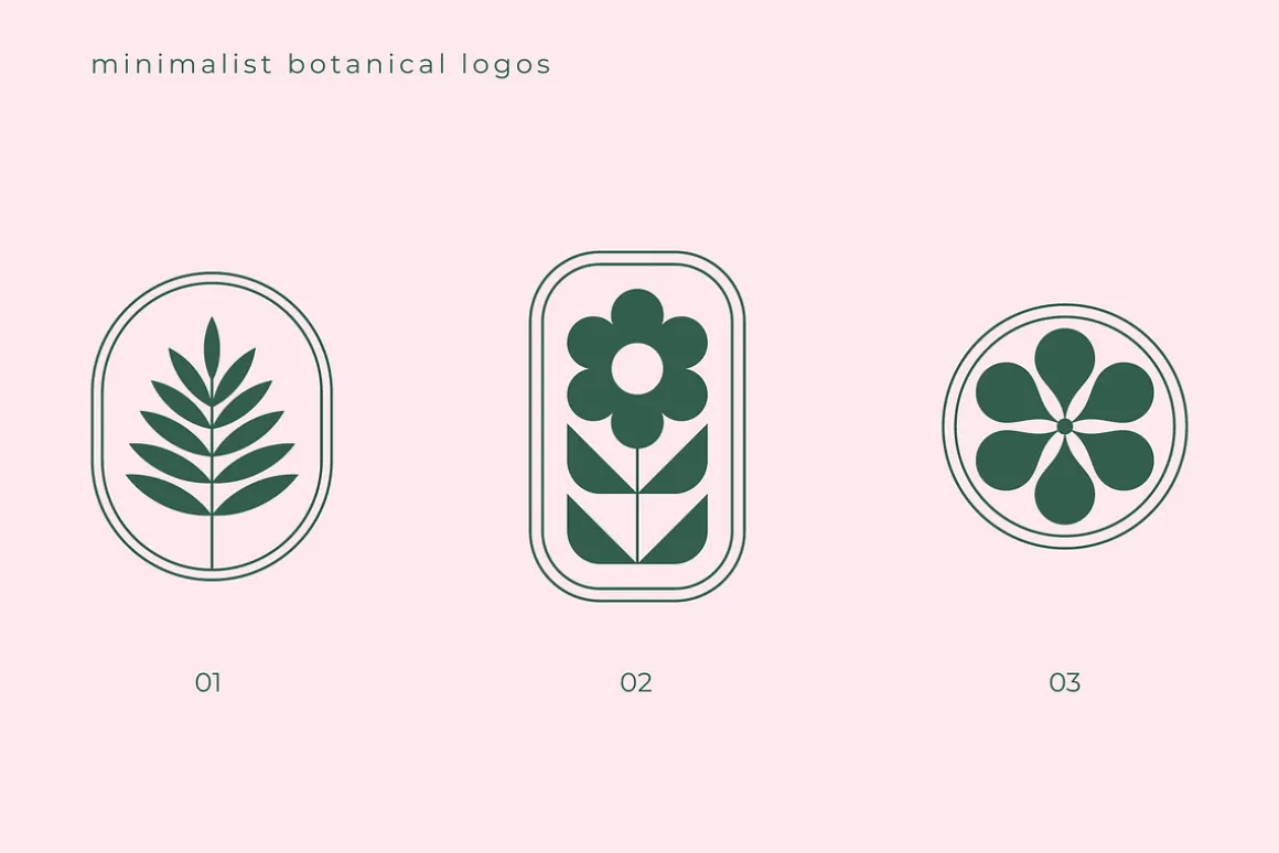 Minimalist Botanical Logos