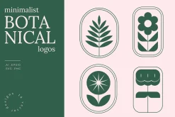 Minimalist Botanical Logos