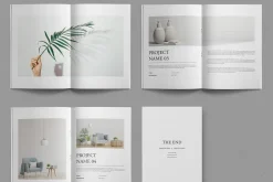 Minimalist Magazine Layout