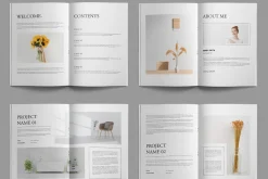 Minimalist Magazine Layout