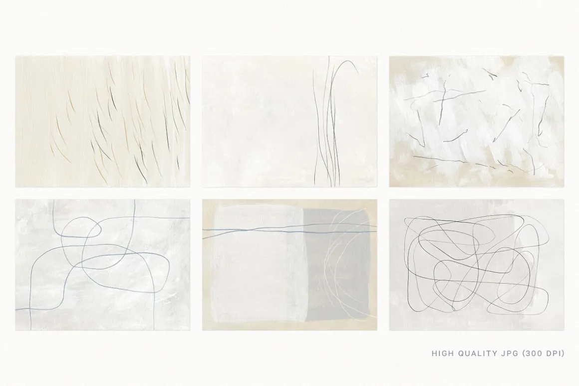 Minimalist Pencil Line & Backgrounds