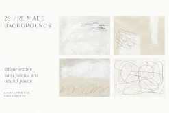 Minimalist Pencil Line & Backgrounds