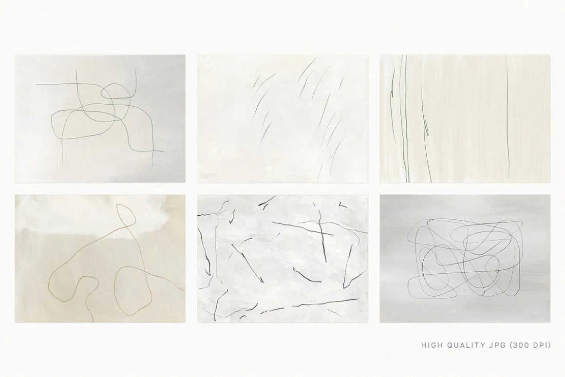 Minimalist Pencil Line & Backgrounds