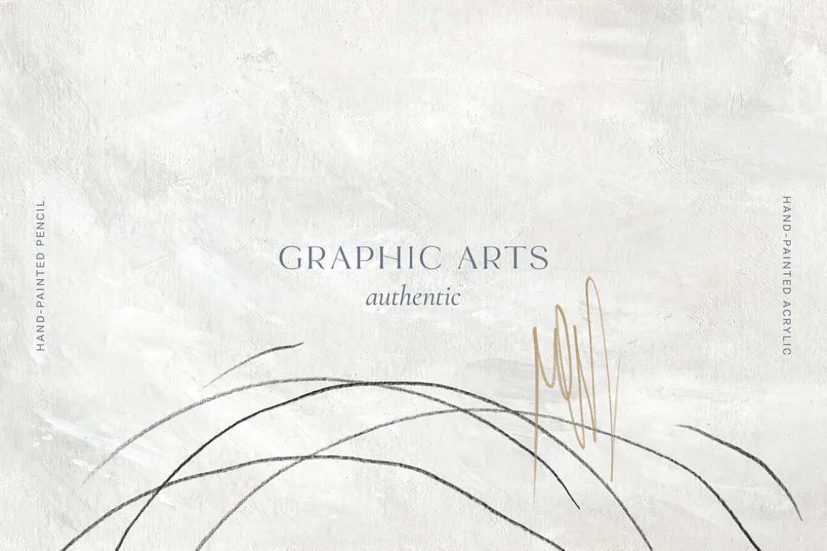 Minimalist Pencil Line & Backgrounds