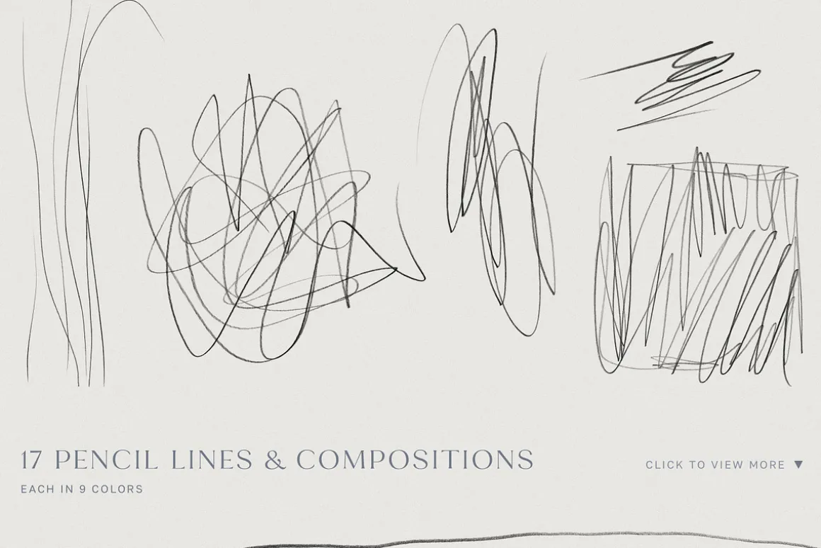 Minimalist Pencil Line & Backgrounds
