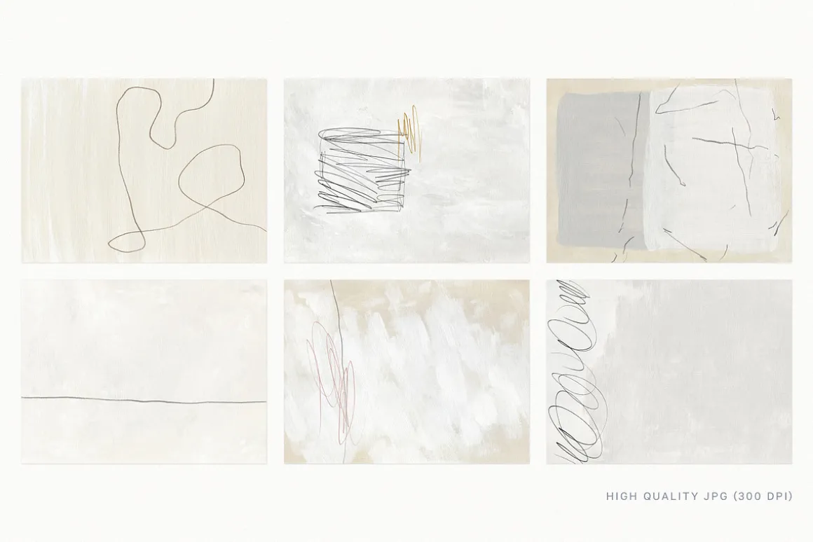 Minimalist Pencil Line & Backgrounds