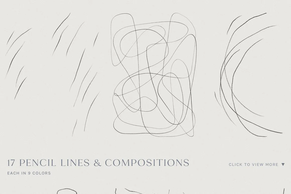Minimalist Pencil Line & Backgrounds