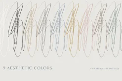 Minimalist Pencil Line & Backgrounds