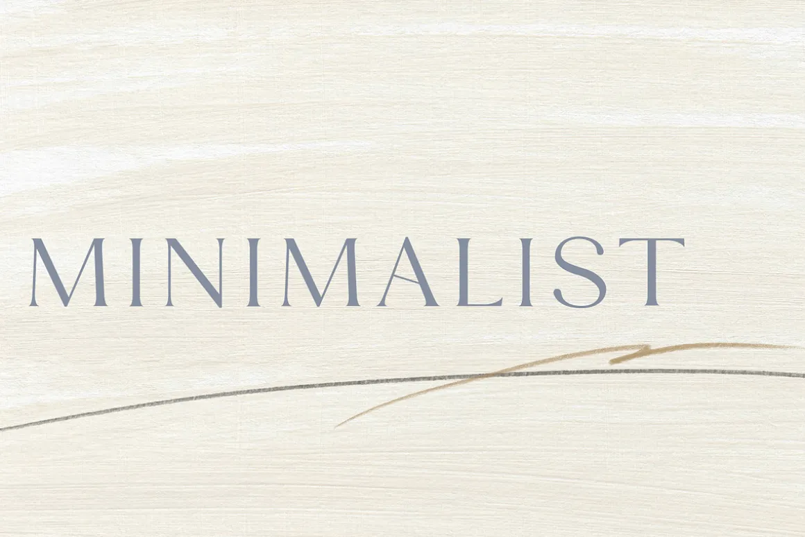 Minimalist Pencil Line & Backgrounds