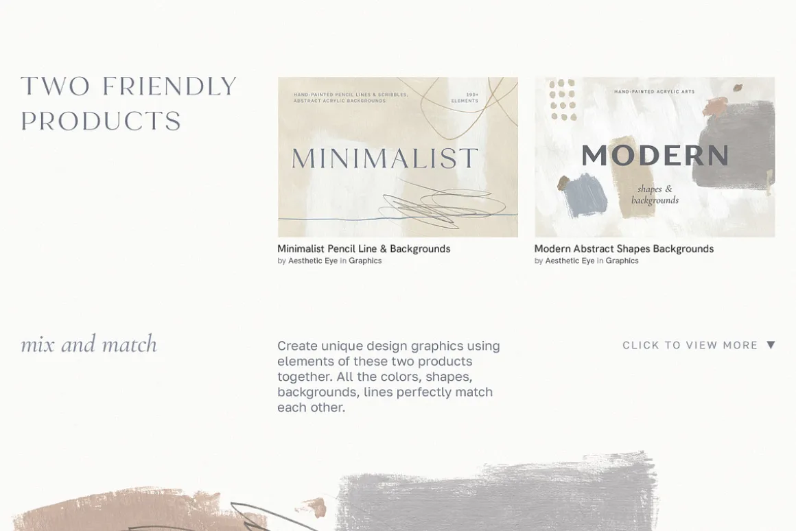 Minimalist Pencil Line & Backgrounds