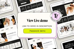 Minimal Monochrome Website Template